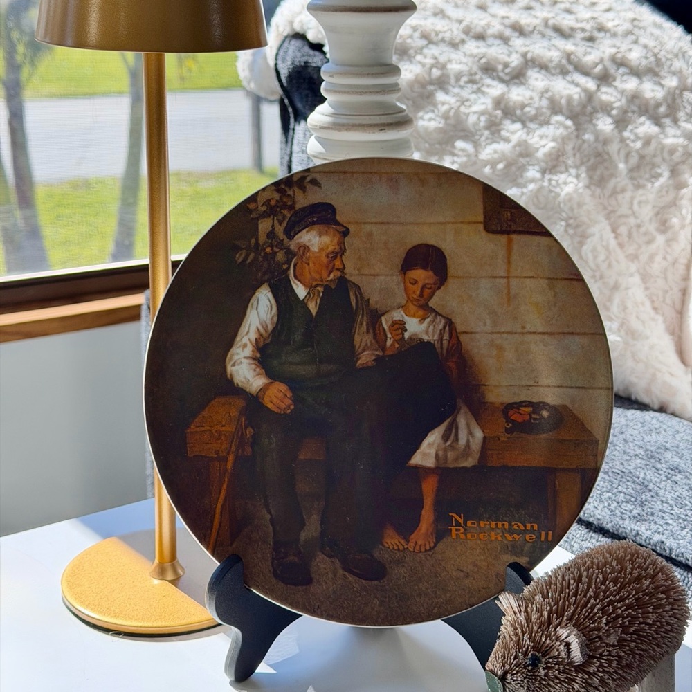 NORMAN ROCKWELL “The Lighthouse keeper’s Daughter Knowles 1979 Collection Plate - Picture 2 of 6